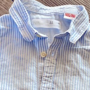 Zara kids button down shirt, 2-3 years